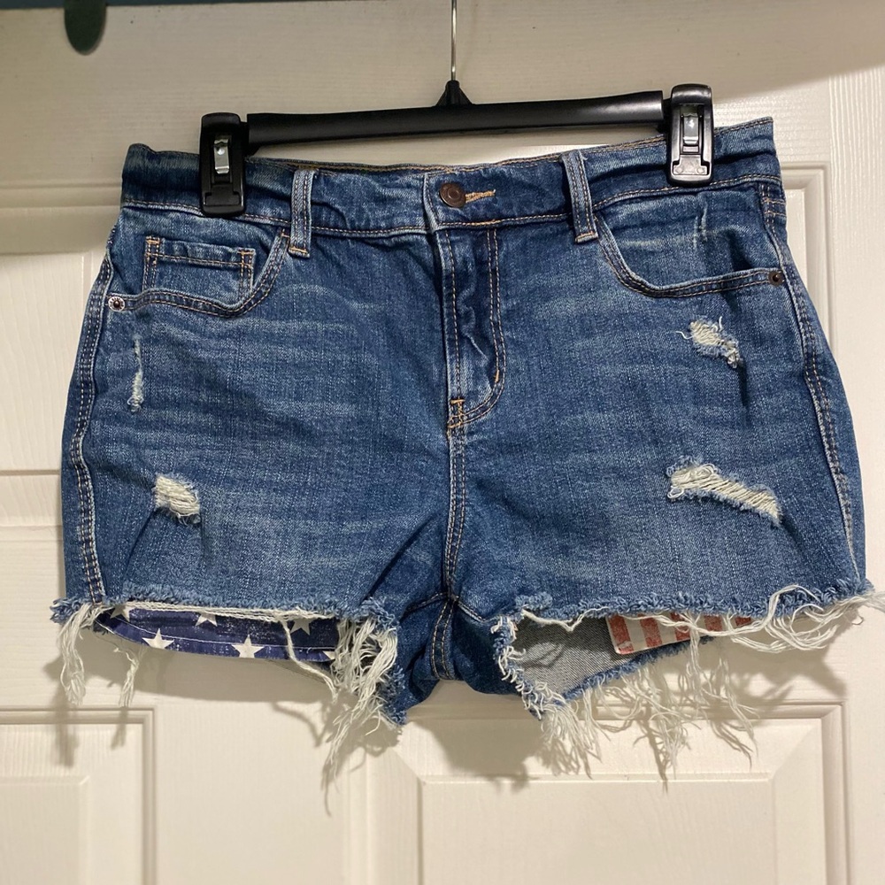 Old Navy jean shorts boyfriend mid rise size 4